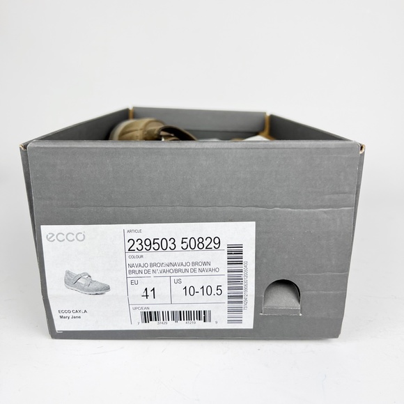 Ecco Cayla Womens Mary Jane Comfort Shoes Crisscross Navajo Brown Leather 41 - Picture 11 of 12